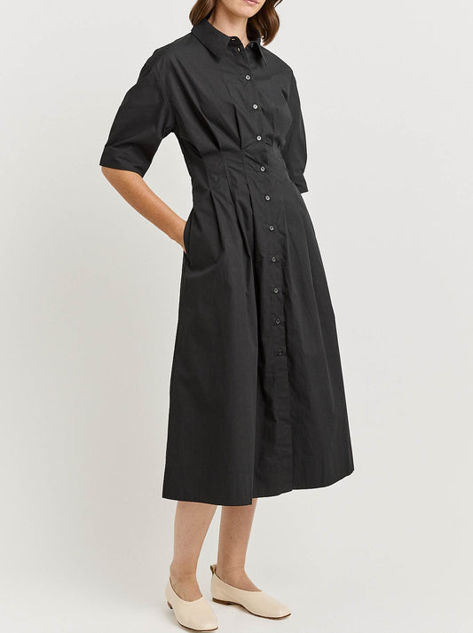 TOORALLIE FITTED WAIST DRESS (Black)