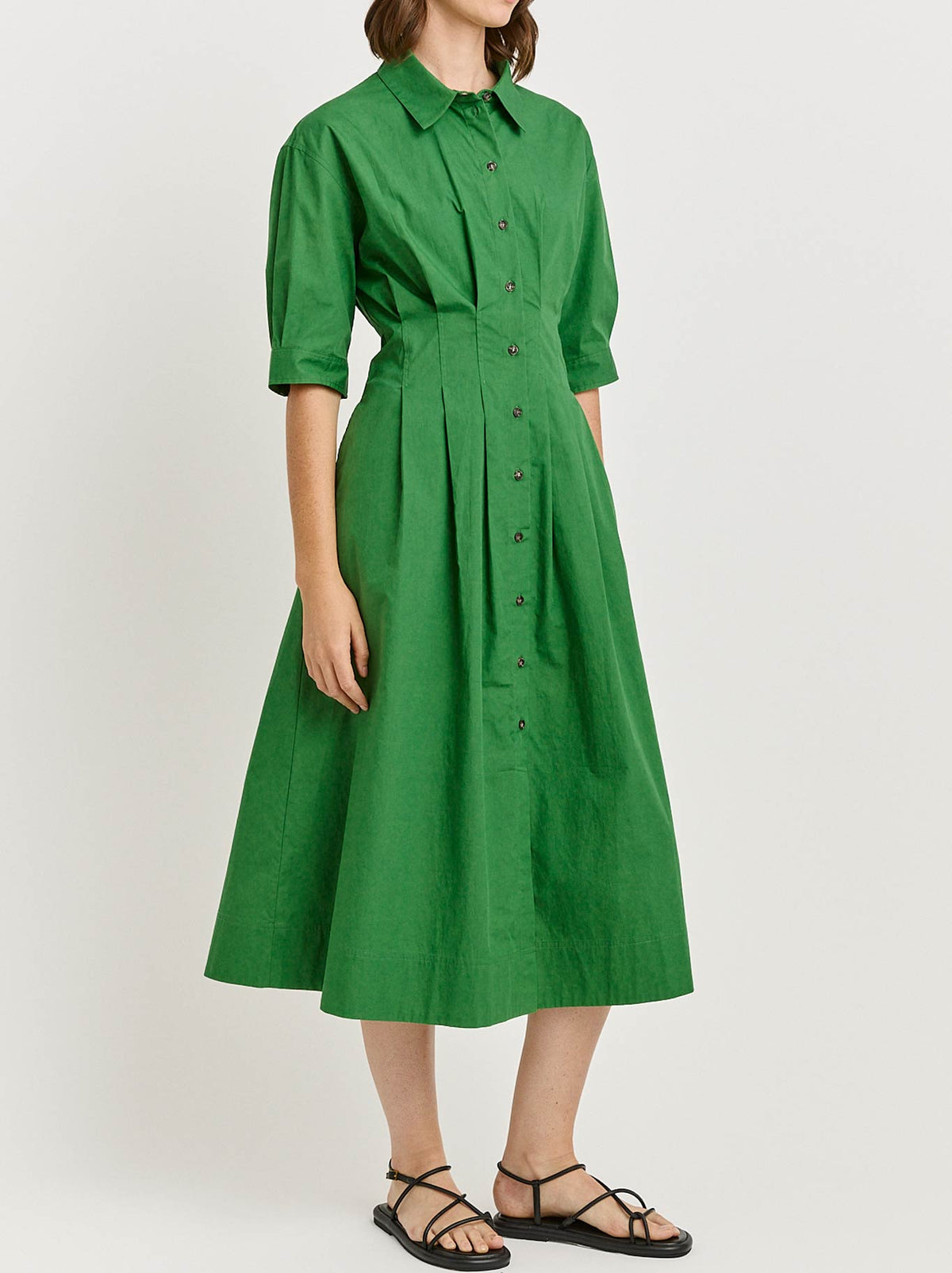 TOORALLIE FITTED WAIST DRESS (Black)