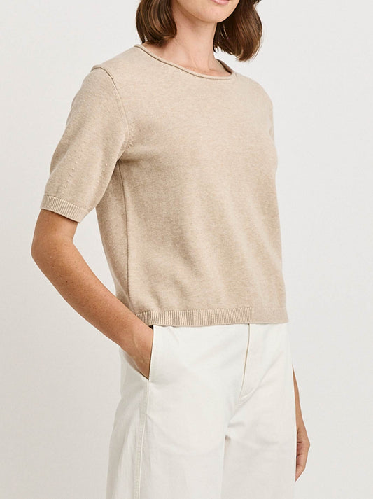 TOORALLIE SHORT SLEEVE KNIT (Jute)