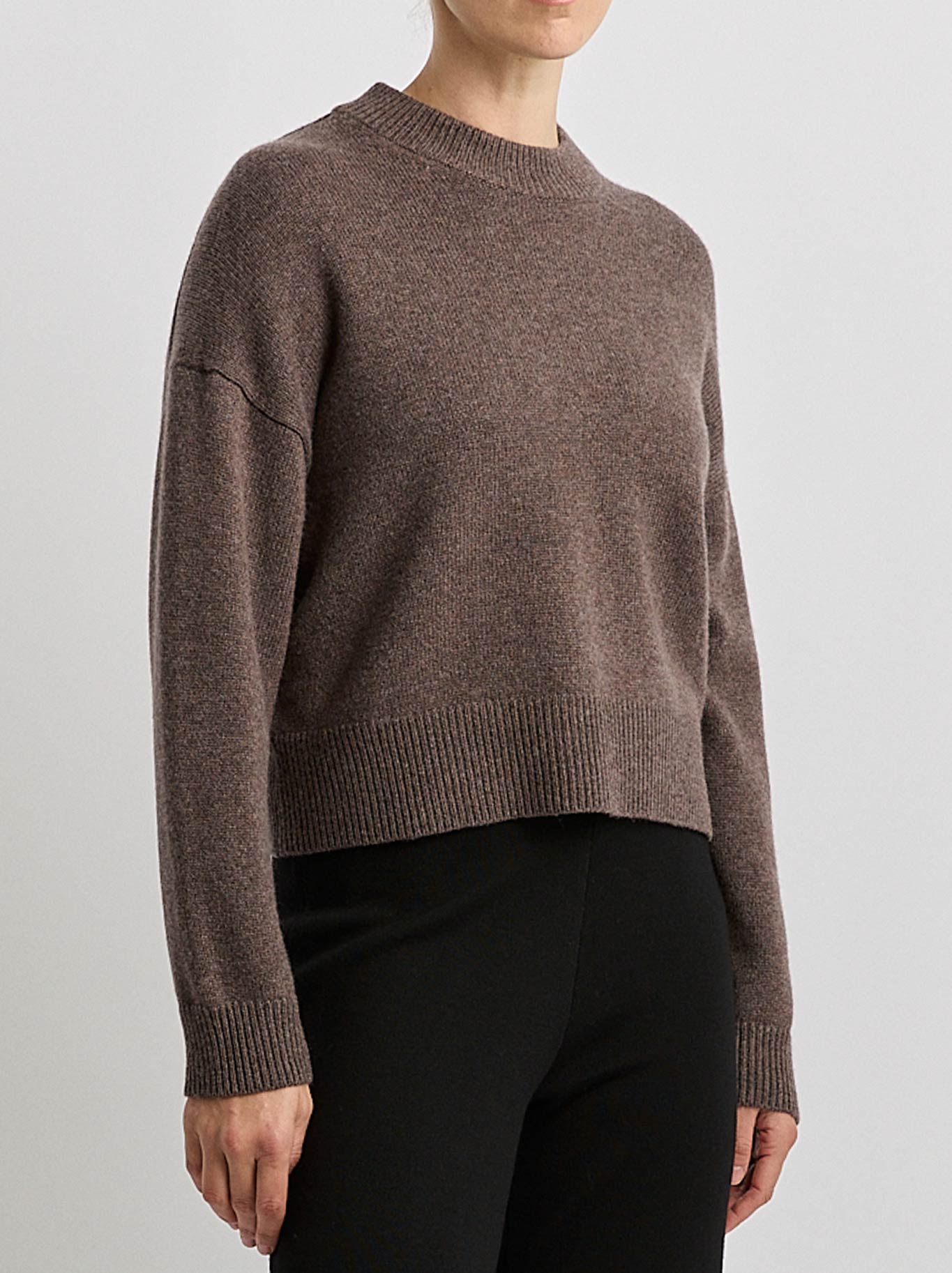 Toorallie Drop Shoulder Crew (Mocha)