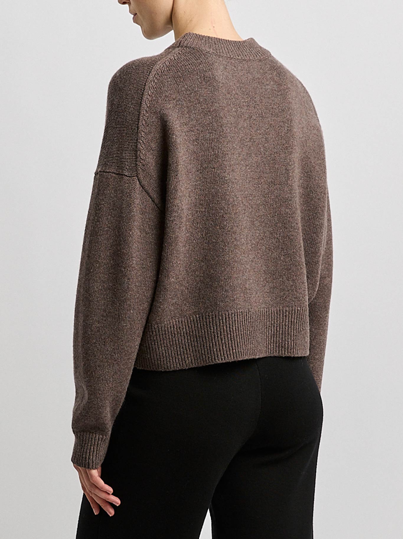 Toorallie Drop Shoulder Crew (Mocha)