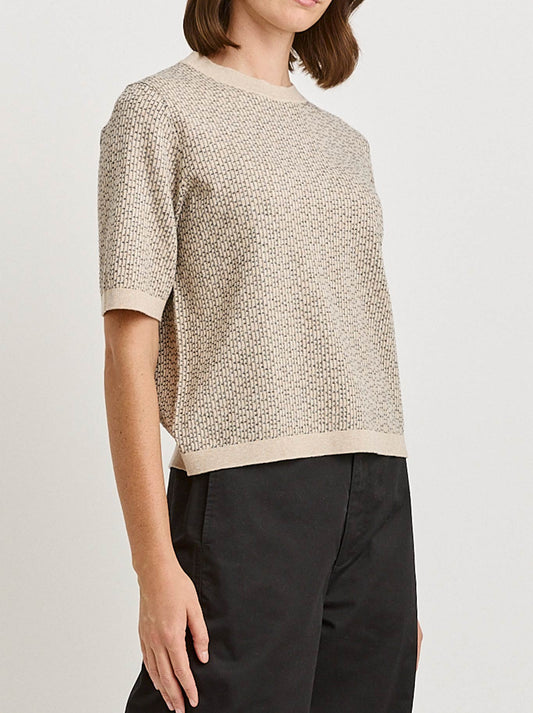 TOORALLIE MATRIX KNIT TOP (Jute)