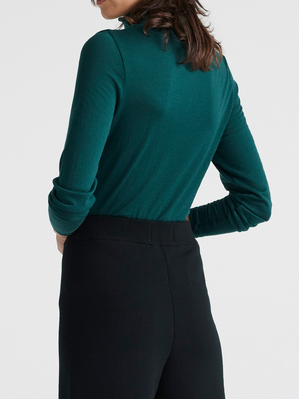 TOORALLIE MERINO TURTLENECK TEE (Mid Grey)