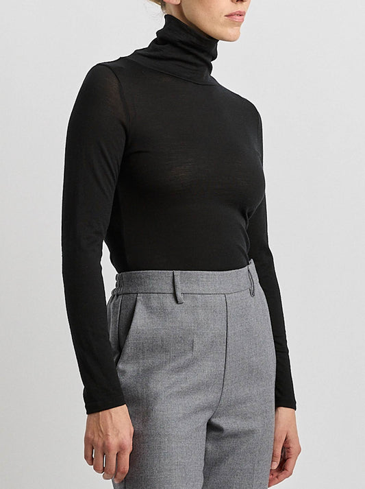 TOORALLIE MERINO TURTLE NECK (Black)