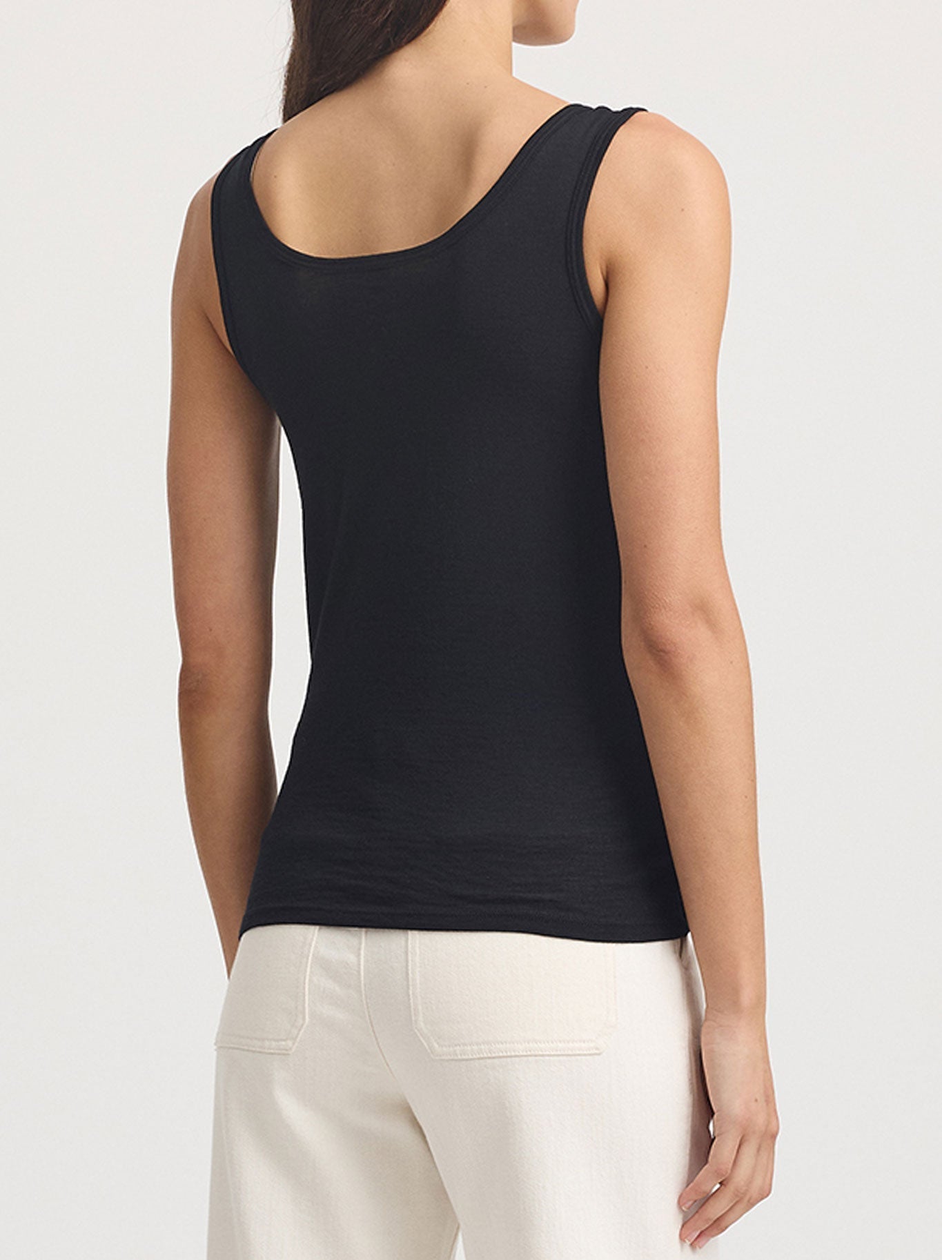TOORALLIE MERINO SCOOP TANK (Black)