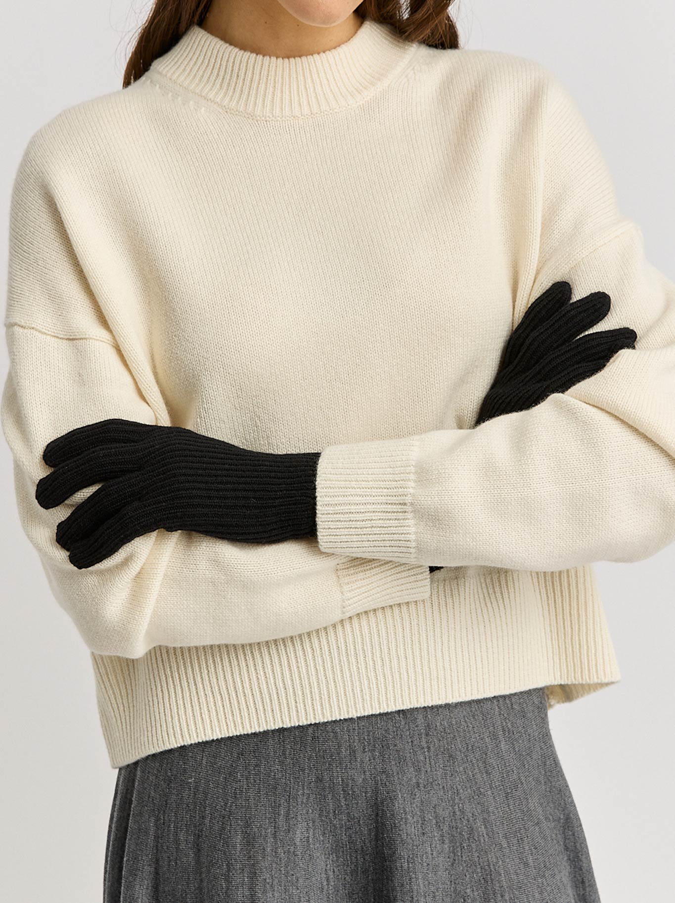 Toorallie Fine Rib Glove (Black)