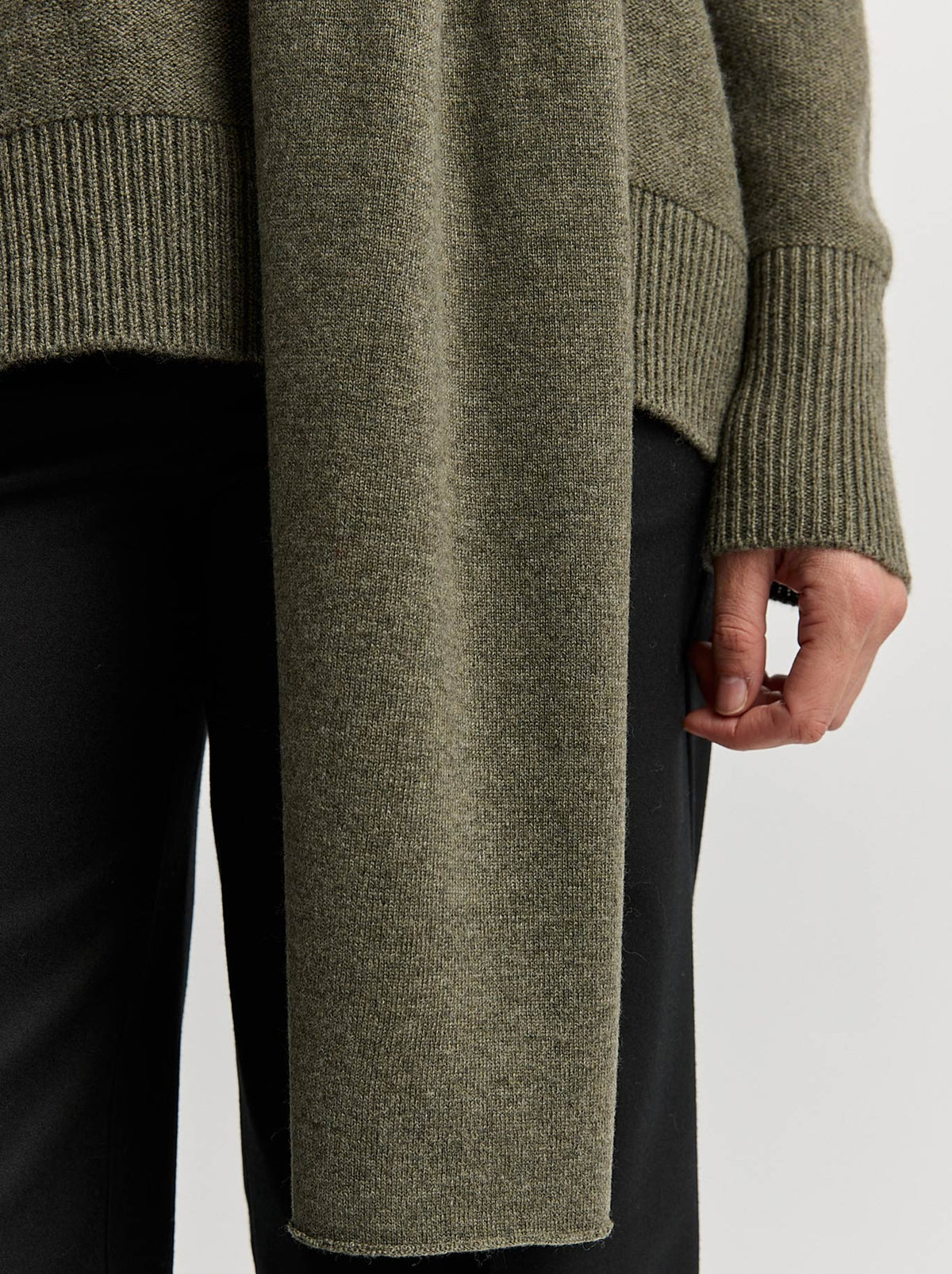 TOORALLIE EXTRA FINE MERINO SCARF (Oat Combo)