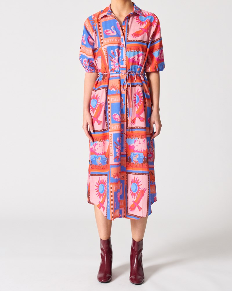 Image of Dresses. Product name - Toulouse Dress in Belluno Veneto colour by brand - Walnut Melbourne