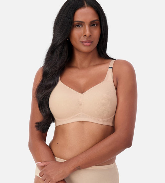 Image of Bras. Productname: Triumph Amour Maternity Lace Bra in Nude Pink colour by brand - Triumph