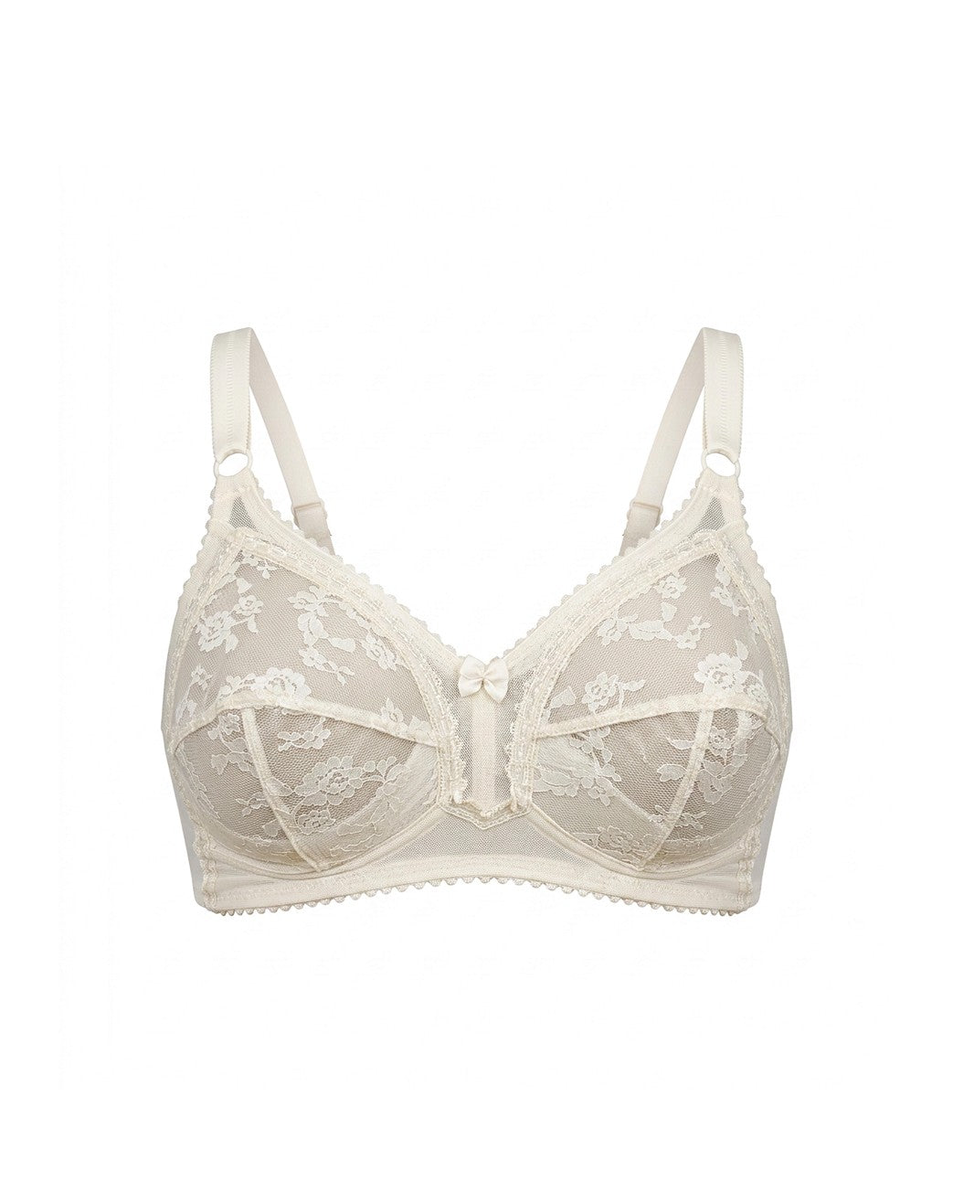 Image of Bras. Productname: Triumph Poesie Firm Support Wirefree Bra in Fresh Powder colour by brand - Triumph