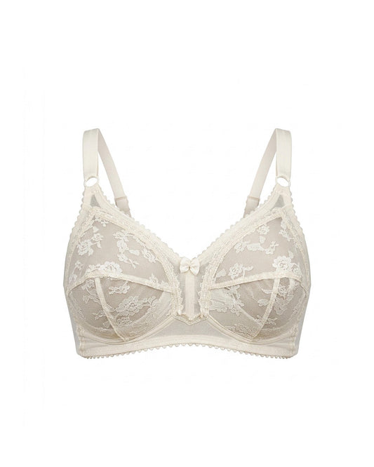 Image of Bras. Productname: Triumph Poesie Firm Support Wirefree Bra in Fresh Powder colour by brand - Triumph