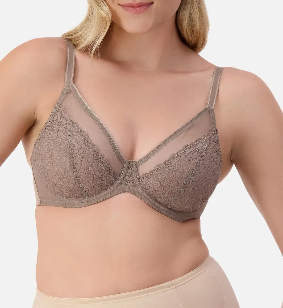 Image of Bras. Productname: Triumph Sheer Minimiser Bra in Mocca colour by brand - Triumph