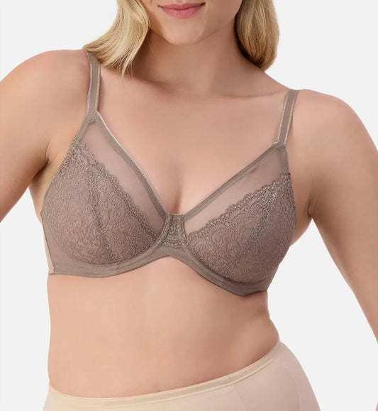Image of Bras. Productname: Triumph Sheer Minimiser Bra in Mocca colour by brand - Triumph