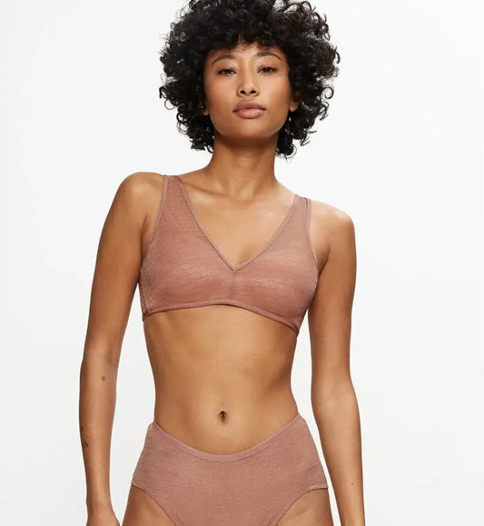Image of Bras. Productname: Triumph Signature Sheer Wirefree Bra in Toasted Almond colour by brand - Triumph