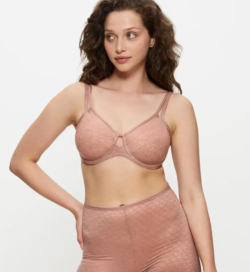 Image of Bras. Productname: Triumph Signature Sheer Minimiser Bra in Toasted Almond colour by brand - Triumph