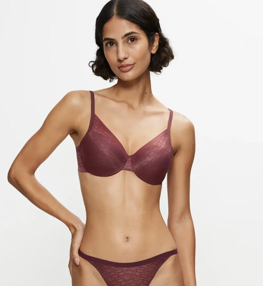 Image of Bras. Productname: Triumph Signature Sheer Wired Padded Bra in Decadent Chocolate colour by brand - Triumph