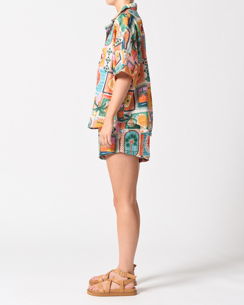 Walnut Melbourne Tropez Shirt (Spicy Summer)