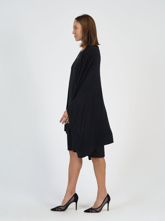 Lou Lou Supreme Cashmere/Bamboo Travel Wrap (Black)