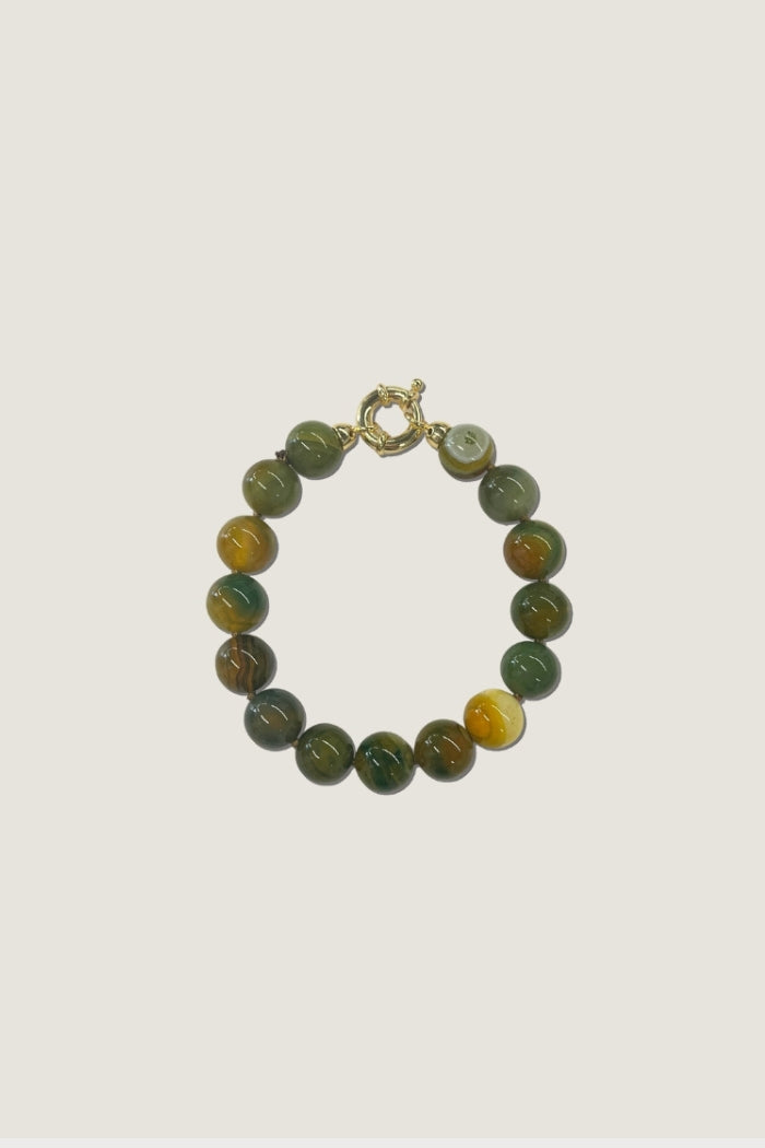 Image of Bracelets. Product name - Tuscany Bracelet Chartreuse in Chartreuse colour by brand - Reliquia Jewellery