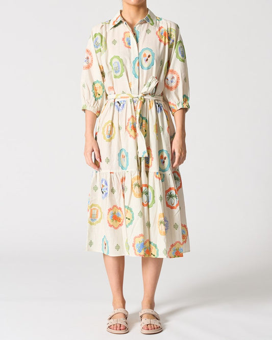 Image of Dresses. Productname: Walnut Melbourne Tuscany Dress in Havana colour by brand - Walnut Melbourne