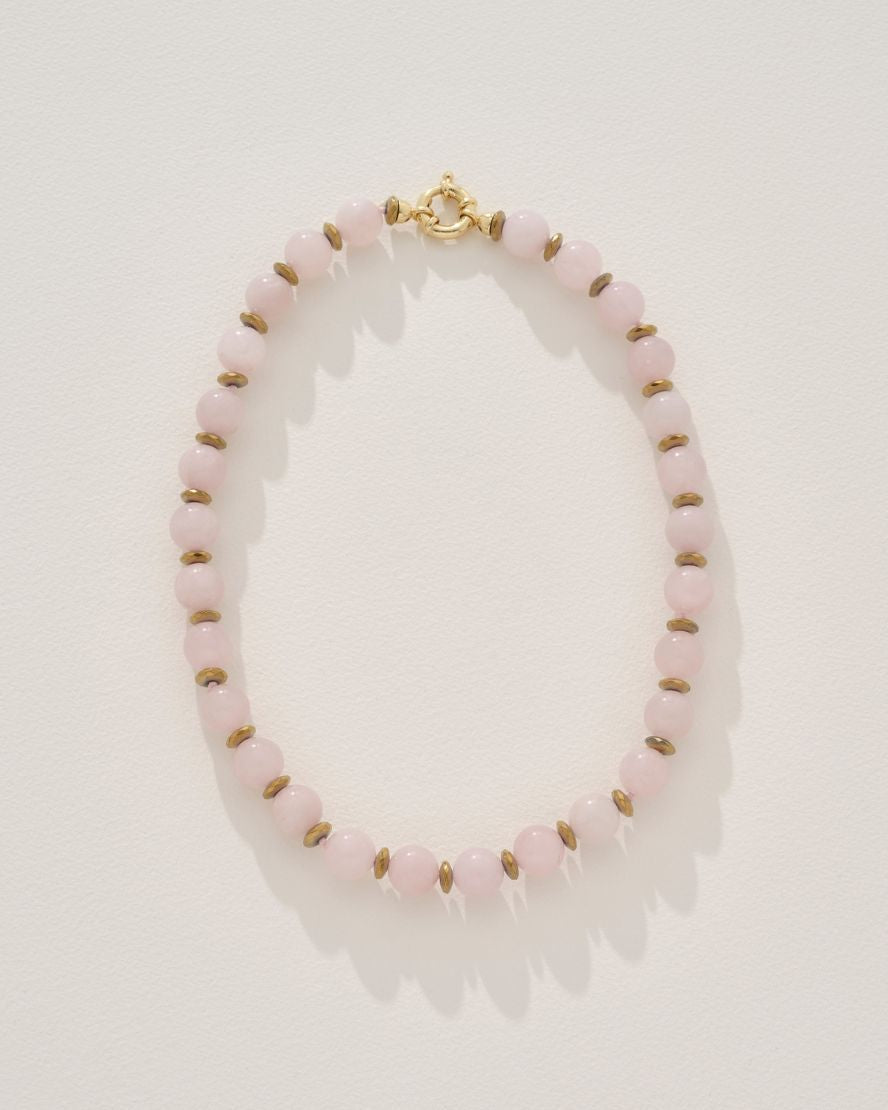 Image of Necklaces. Product name - Tuscany Necklace in Pink in colour by brand - Reliquia Jewellery
