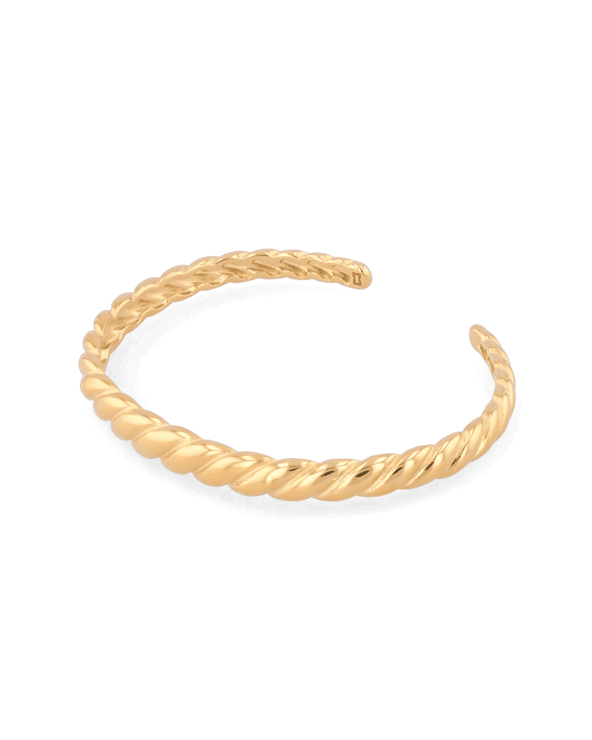 LAVANA Twist Dome Gold Cuff Bracelet