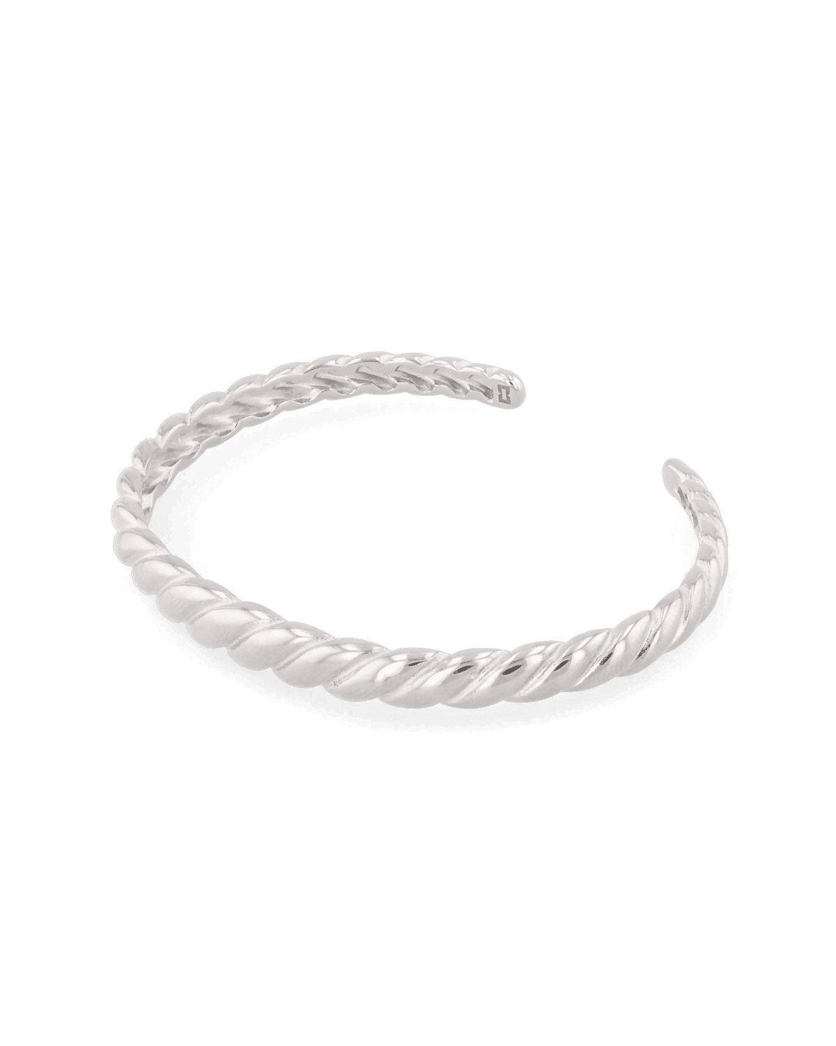 LAVANA Twist Dome Silver Cuff Bracelet