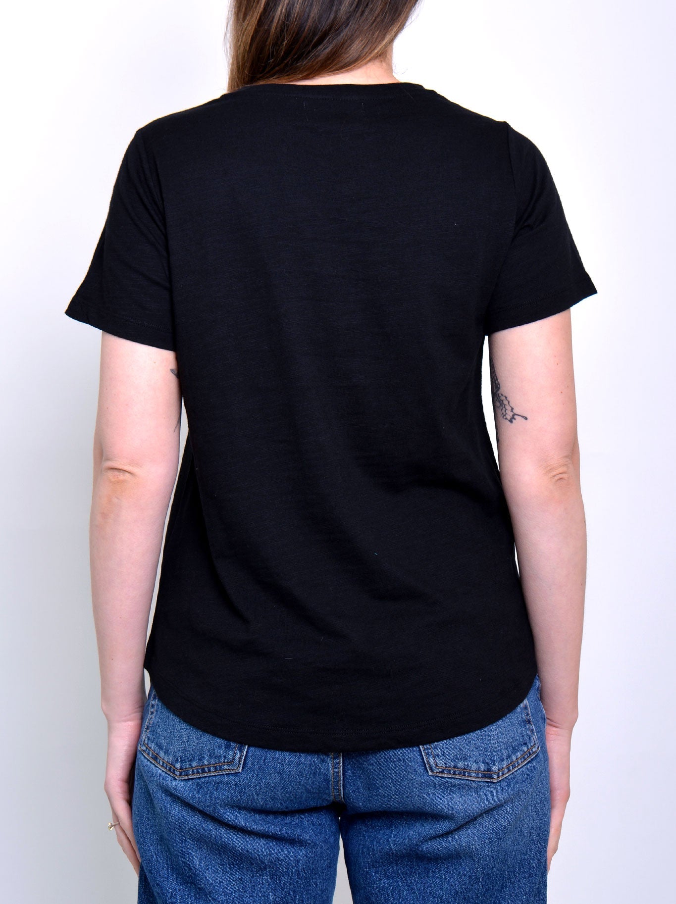 TWO-T'S SEQUIN SQUARE TEE (White)