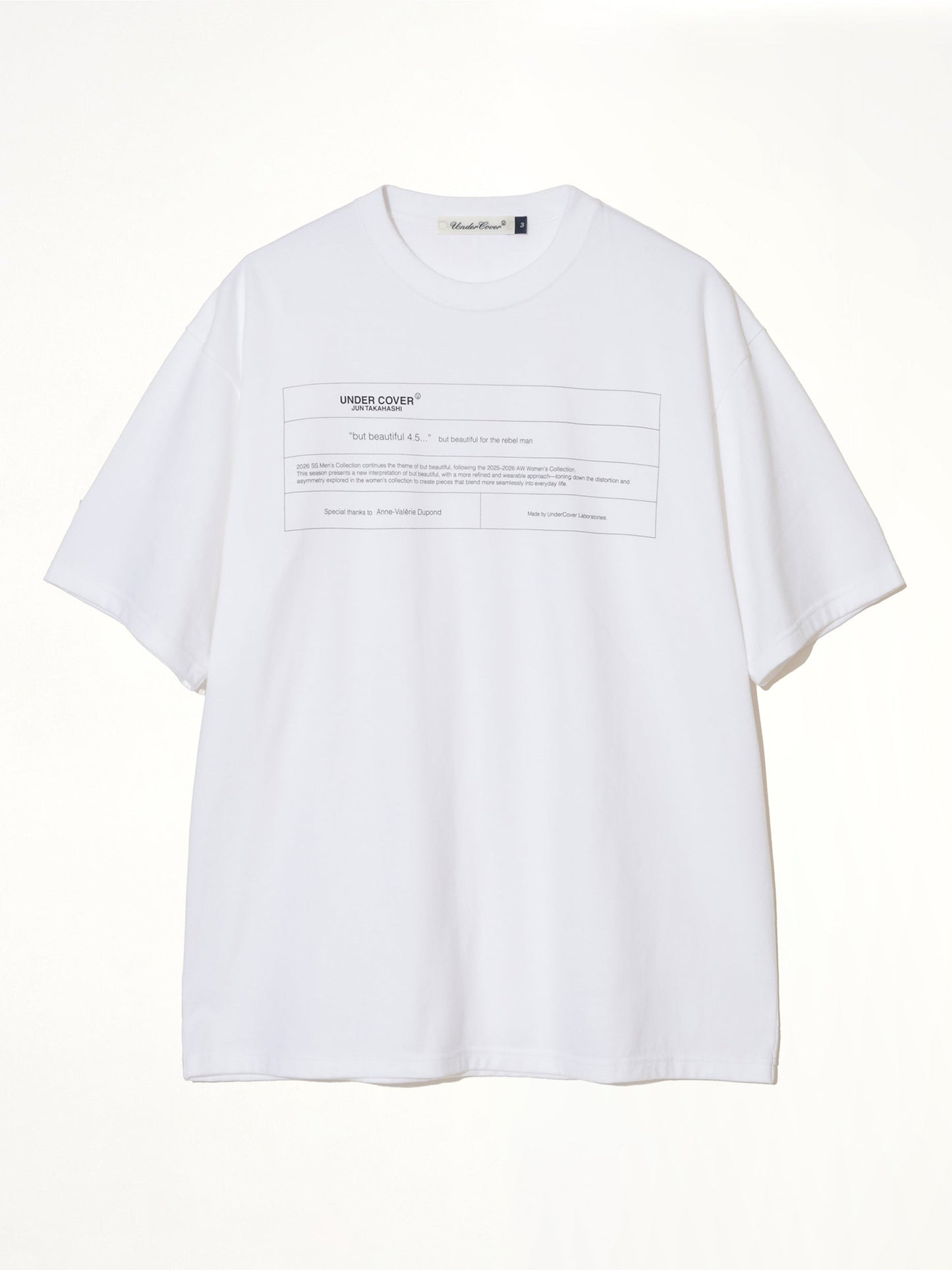 UNDERCOVER "But Beautiful" T-Shirt (White)