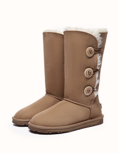 UGG EVERAU® Tall Button Boots (Chestnut)