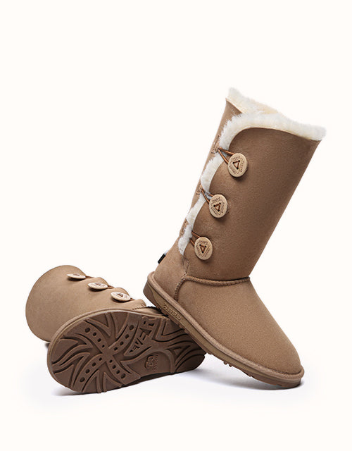 UGG EVERAU® Tall Button Boots (Chestnut)