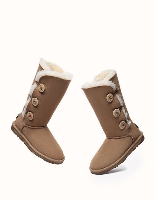 UGG EVERAU® Tall Button Boots (Chestnut)