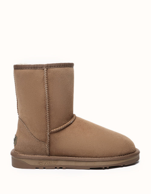 Image of Boots. Product name - UGG EVERAU® Short Classic Boots in Chestnut colour by brand - Everau