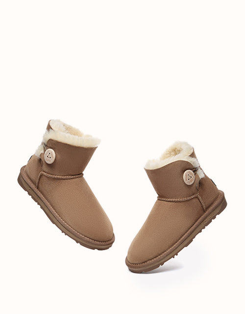 UGG EVERAU® Mini Button Boots (Chestnut)