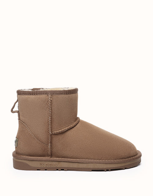 Image of Boots. Product name - UGG EVERAU® Mini Classic Boots in Chestnut colour by brand - Everau