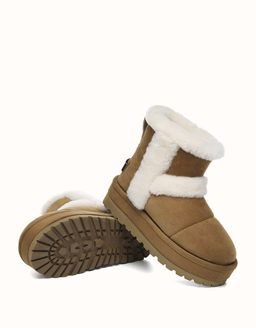 UGG EVERAU® Udelia Platform Boots (Chestnut)