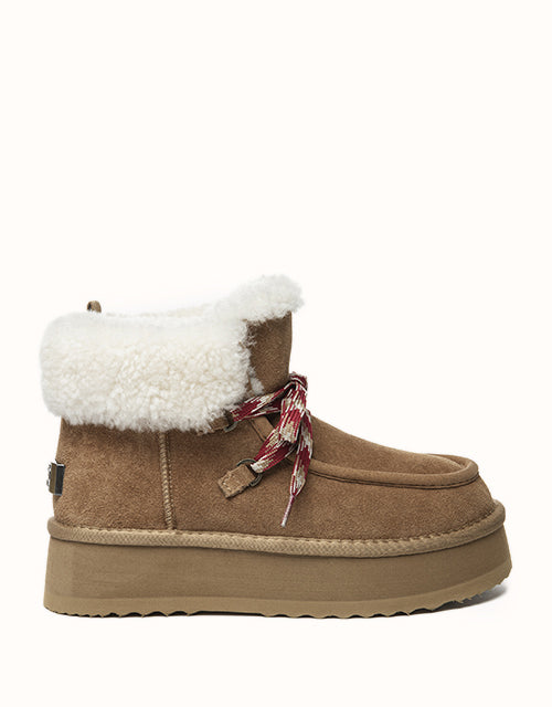Image of Boots. Product name - UGG EVERAU® Honour Boots in Chestnut colour by brand - Everau