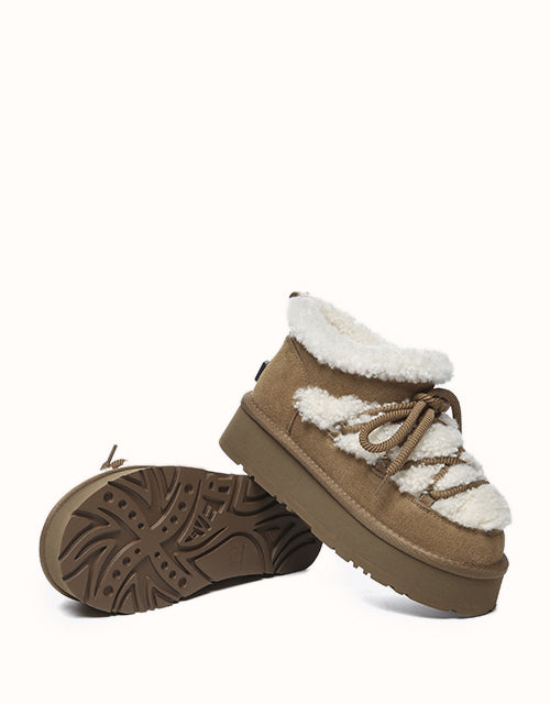UGG EVERAU® Mini Carmen Boots (Chestnut)