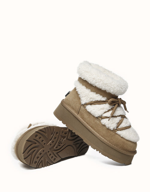 UGG EVERAU® Short Carmen Boots (Chestnut)