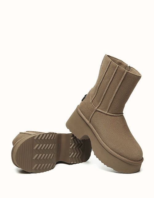 UGG EVERAU® Yuana Platform Boots (Chestnut)