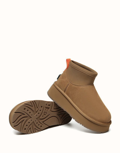 UGG EVERAU® Mini Ethel Platform Boots (Chestnut)