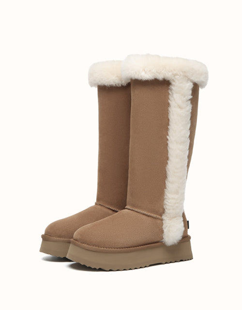 UGG EVERAU® Tall Kazzi Boots (Chestnut)
