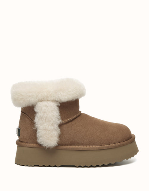 Image of Boots. Product name - UGG EVERAU® Kazzi Boots in Chestnut colour by brand - Everau