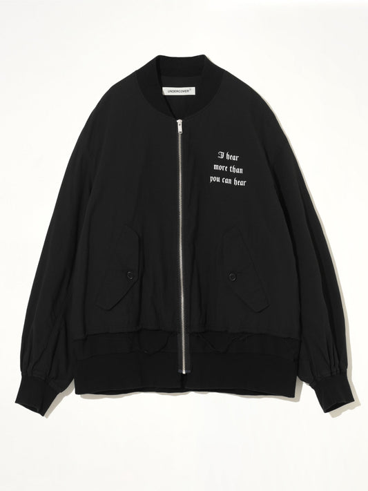 UNDERCOVER I Hear Bomber Jacket (Black)
