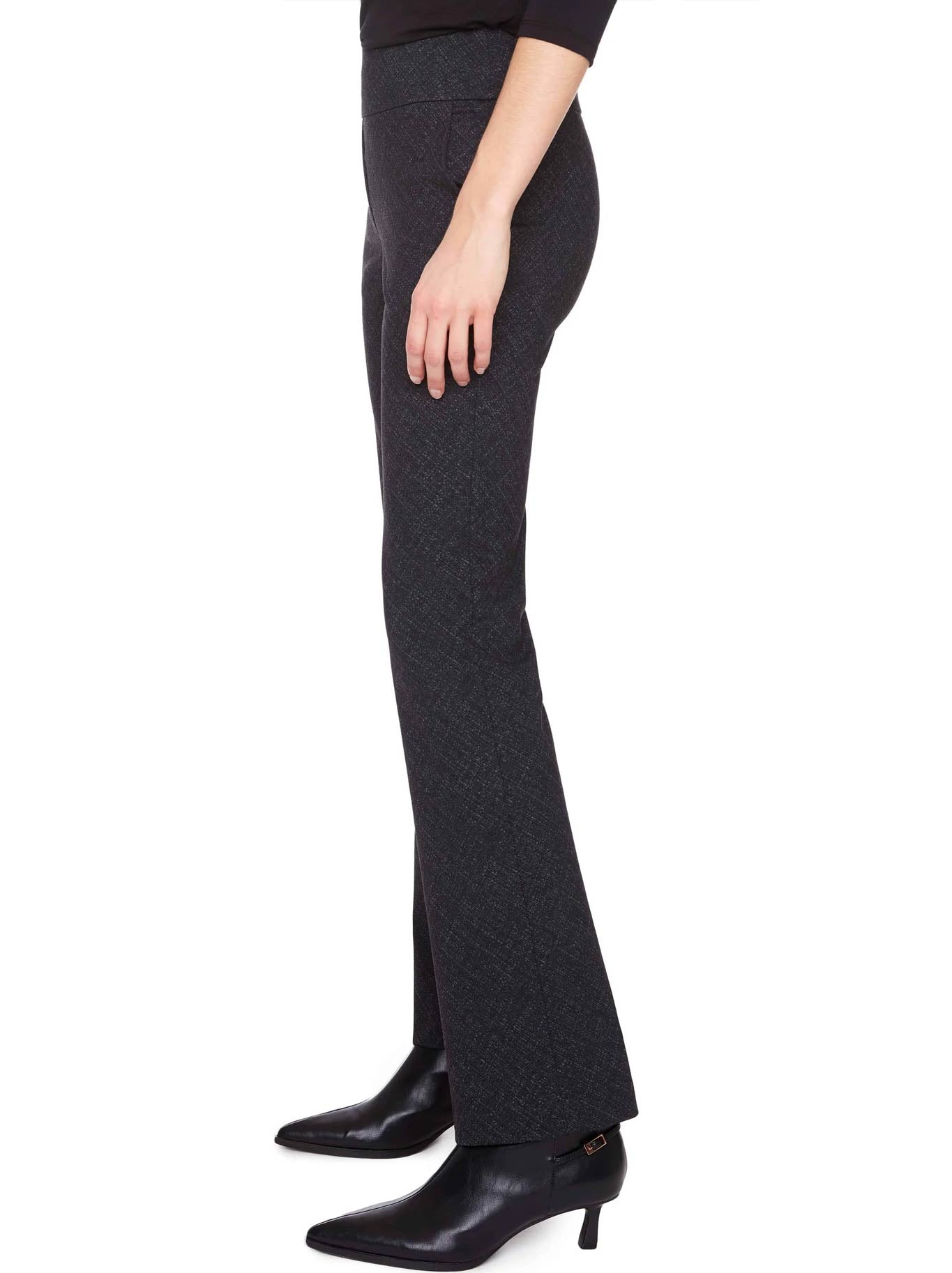 UP! FULL LENGTH BOOT LEG PONTE PANT (Char)