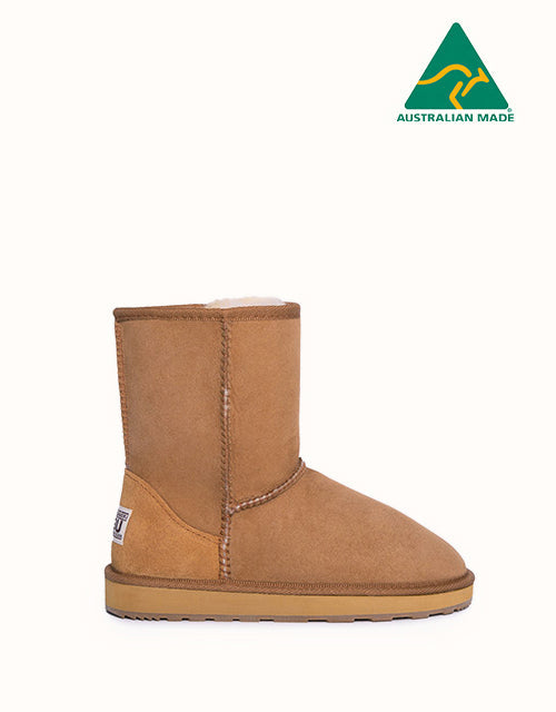 Image of Boots. Product name - URBAN UGG® Classic Short II Boots in Chestnut colour by brand - Urban Ugg