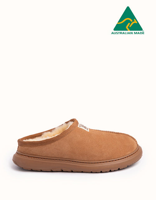 Image of Slippers. Product name - URBAN UGG® Active Scuff Slippers in Chestnut colour by brand - Urban Ugg