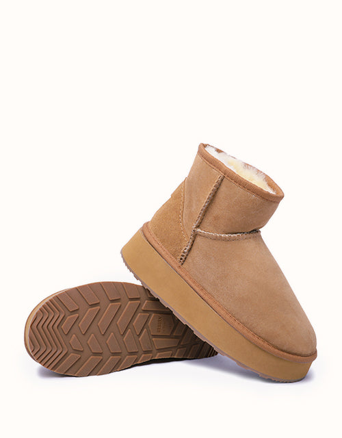 Urban UGG® Mini Platform Boots (Chestnut)