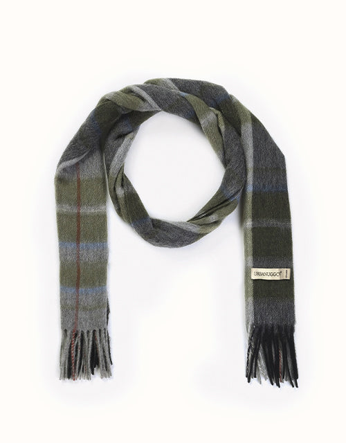 Ugg URBAN® Wool Scarf Plaid (Moss Green)