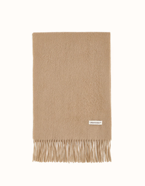 Image of Scarves & Shawls. Product name - Urban UGG® Fedora Scarf in Camel colour by brand - The Ugg Shop®